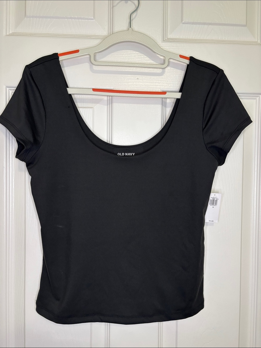 Old Navy Black Scoop Neck Short Sleeve Tee Size M NWT